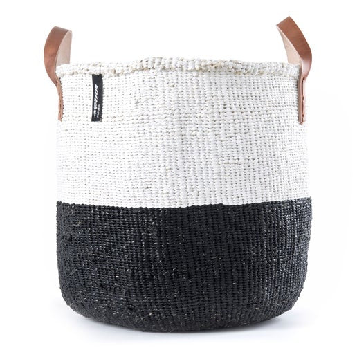 Kiondo Market Basket | White & Black | Medium