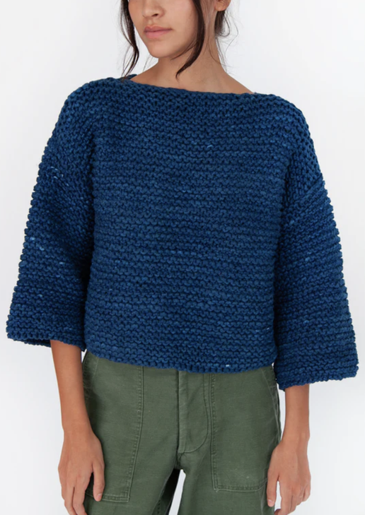 Mina Sweater | Natural Indigo
