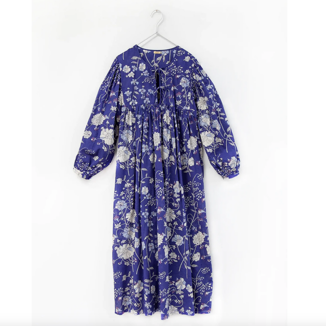 Hamsa Garden Dress | Marine