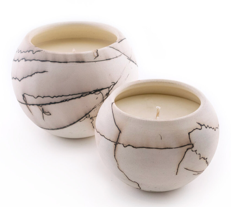 Medium Raku Candle