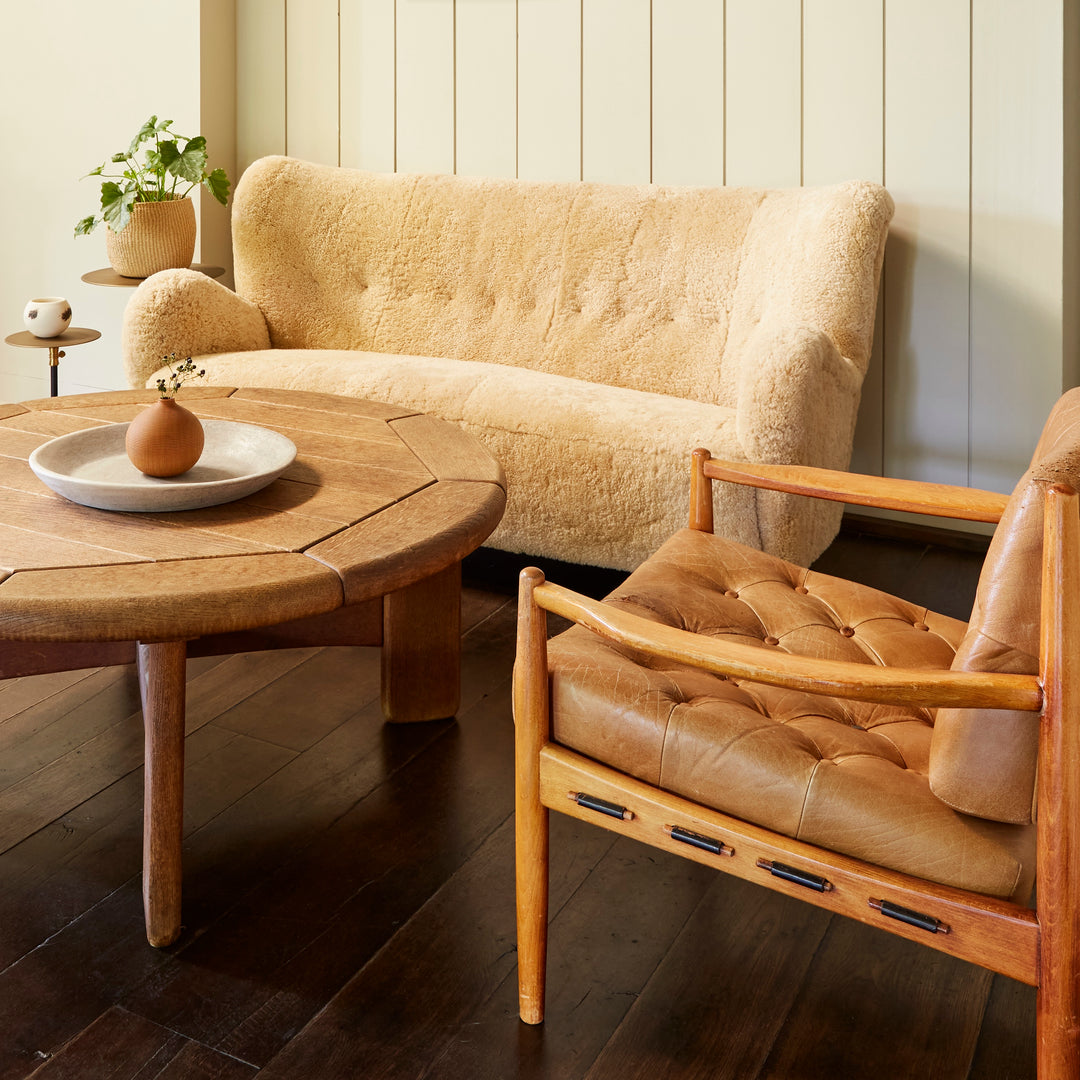 High Back Sheepskin Sofa