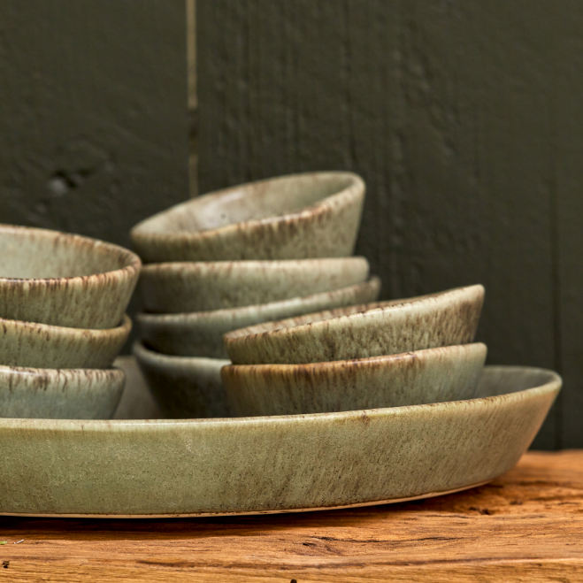 Coupe Dinner Plate | Concrete