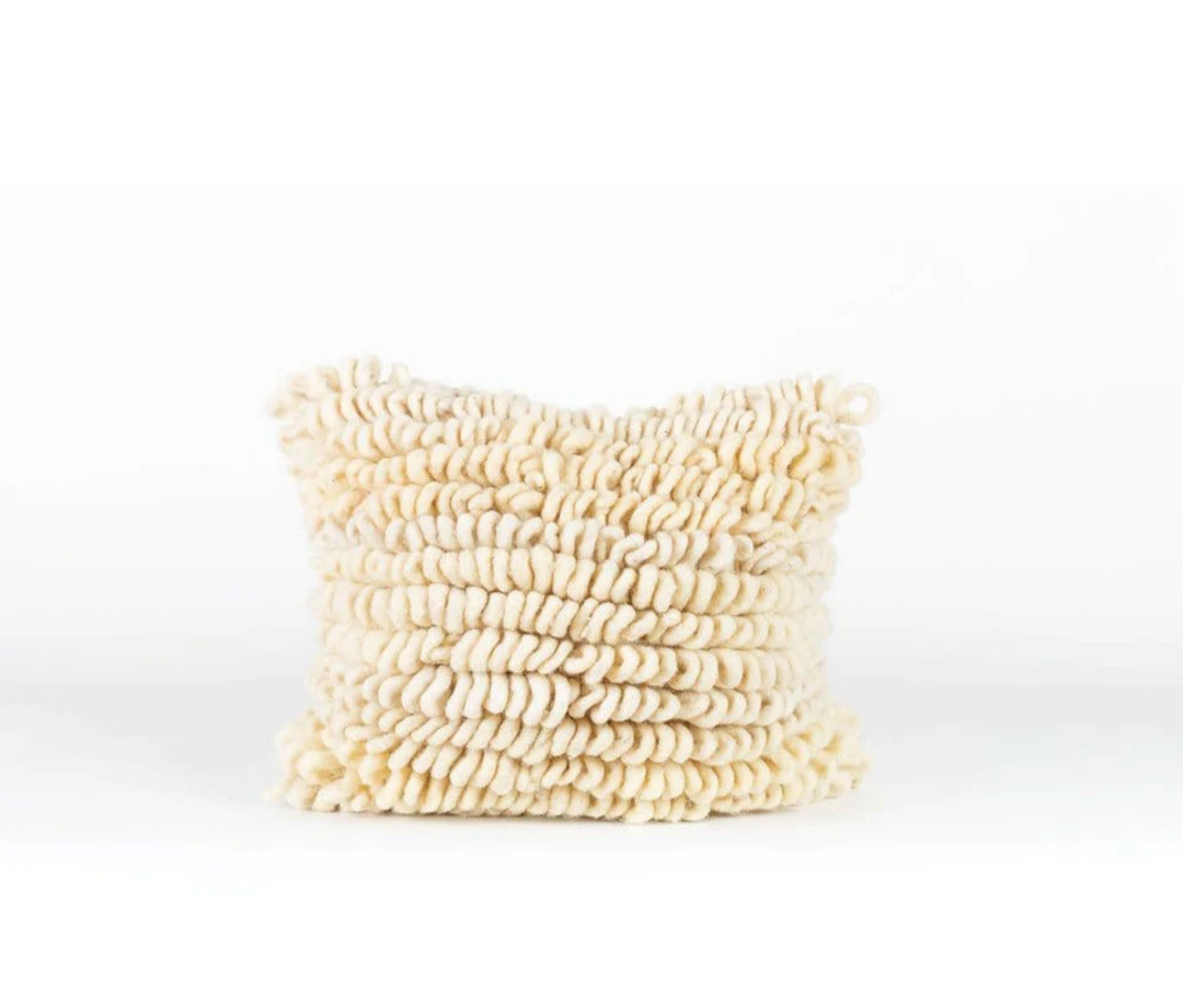Makun Loom Pillow | White