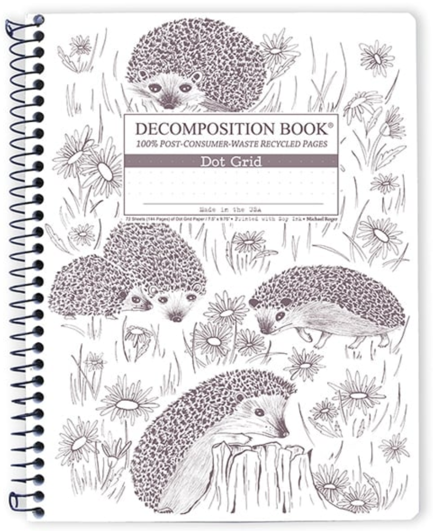 Hedgehogs Decomposition Book (Dot Grid Pages)