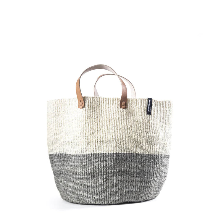 Kionda Market Basket | Natural & Light Gray | Medium